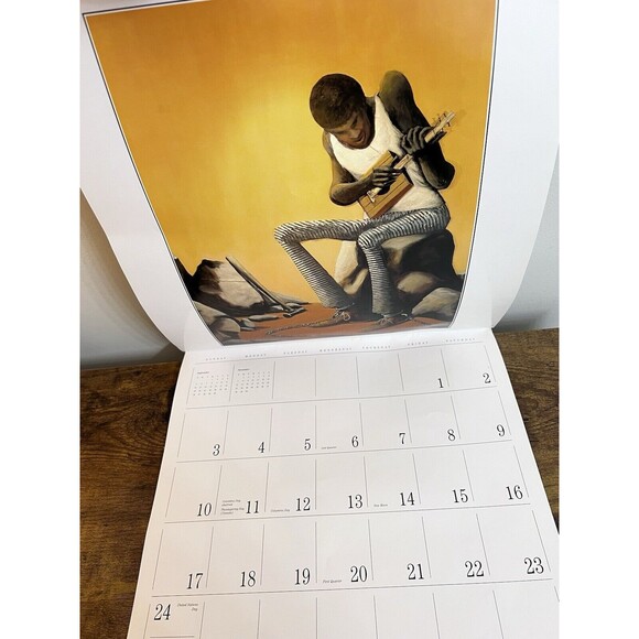 African American Black Jazz Blues Wall Calendar 2004 Art Prints Benny Andrews - Picture 6 of 10